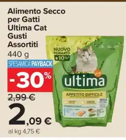 Carrefour Alimento Secco per Gatti Ultima Cat Gusti Assortiti offerta