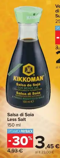 Carrefour Salsa di Soia Less Salt offerta