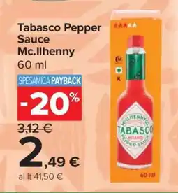 Carrefour Tabasco Pepper Sauce Mc.Ilhenny offerta