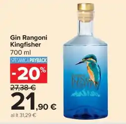 Carrefour Gin Rangoni Kingfisher offerta