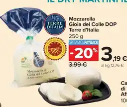 Carrefour Mozzarella Gioia del Colle DOP Terre d’Italia offerta