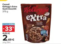 Carrefour Cereali Kellogg’s Extra Gusti Assortiti offerta