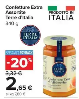 Carrefour Confetture Extra Assortite Terre d’Italia offerta