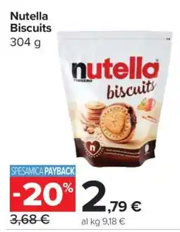 Carrefour NUTELLA BISCUITS offerta