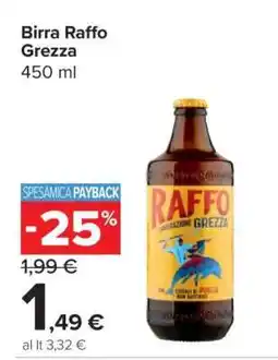 Carrefour Birra Raffo grezza offerta