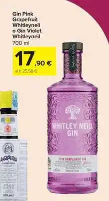 Carrefour Gin Pink Grapefruit Whitleyneil o Gin Violet Whitleyneil offerta