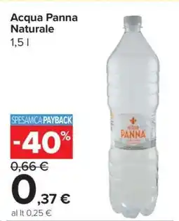 Carrefour Acqua Panna Naturale offerta