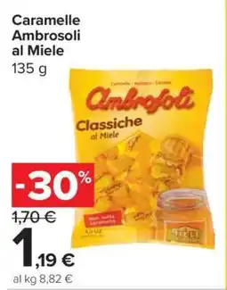 Carrefour Caramelle Ambrosoli al Miele offerta