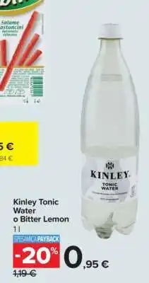 Carrefour Kinley Tonic Water o Bitter Lemon offerta