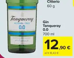 Carrefour Gin Tanqueray 0.0 offerta