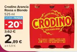 Carrefour Crodino Arancia Rossa o Biondo offerta