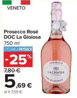 Carrefour Prosecco Rosé DOC La Gioiosa offerta