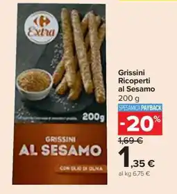 Carrefour Grissini Ricoperti al Sesamo offerta