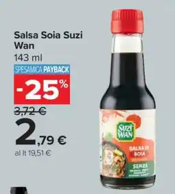 Carrefour Salsa Soia Suzi Wan offerta
