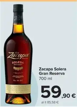 Carrefour Zacapa Solera Gran Reserva offerta