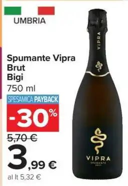 Carrefour Spumante Vipra Brut Bigi offerta