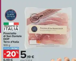 Carrefour Prosciutto di San Daniele DOP offerta