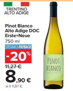 Carrefour Pinot Bianco Alto Adige DOC Erste+Neue offerta