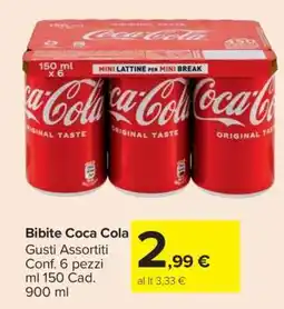 Carrefour Bibite Coca Cola offerta