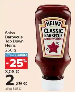 Carrefour Salsa Barbecue Top Down Heinz offerta