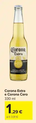 Carrefour Corona Extra e Corona Cero offerta