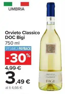Carrefour Orvieto Classico DOC BIGI offerta