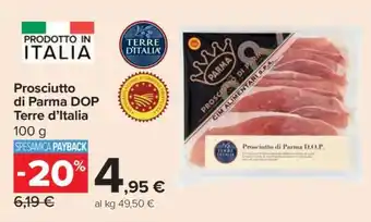 Carrefour Prosciutto di Parma DOP Terre d’Italia offerta