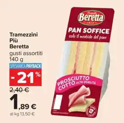 Carrefour Tramezzini Più Beretta offerta