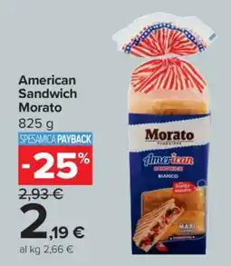 Carrefour American Sandwich Morato offerta