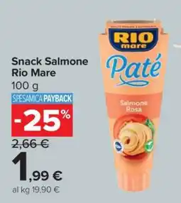 Carrefour Snack Salmone Rio Mare offerta