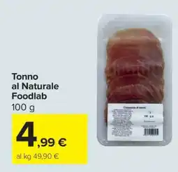Carrefour Tonno al Naturale Foodlab offerta