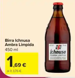 Carrefour Birra Ichnusa Ambra Limpida offerta