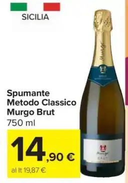 Carrefour Spumante Metodo Classico Murgo Brut offerta