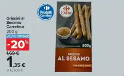Carrefour Grissini al Sesamo Carrefour offerta