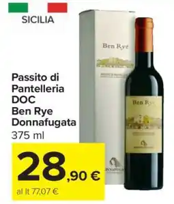 Carrefour Passito di Pantelleria DOC Ben Rye Donnafugata offerta