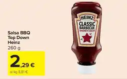 Carrefour Salsa BBQ Top Down Heinz offerta