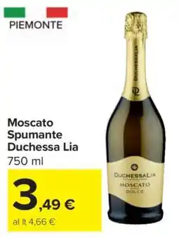 Carrefour Moscato Spumante Duchessa Lia offerta