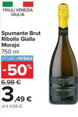 Carrefour Spumante Brut Ribolla Gialla Morajo offerta