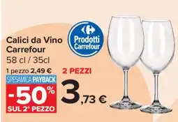 Carrefour Calici da Vino Carrefour offerta