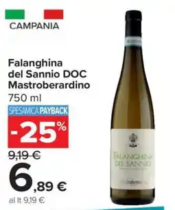 Carrefour Falanghina del Sannio DOC Mastroberardino offerta