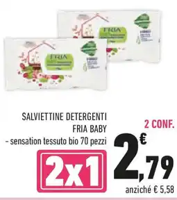 Conad Salviettine detergenti FRIA BABY offerta