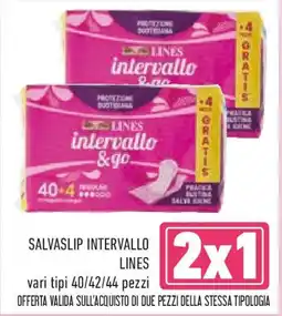 Conad Salvaslip intervallo LINES offerta