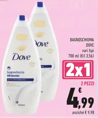 Conad Bagnoschiuma DOVE offerta