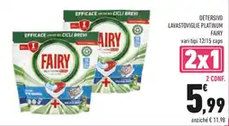 Conad Detersivo lavastoviglie platinum FAIRY offerta