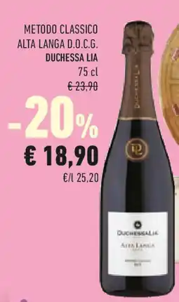 Conad Metodo classico alta langa d.o.c.g. DUCHESSA LIA offerta