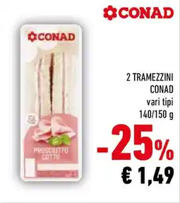 Conad 2 tramezzini CONAD offerta