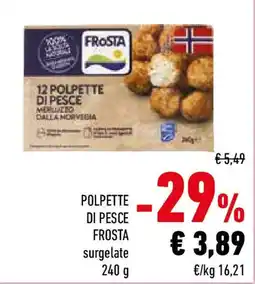 Conad Polpette di pesce FROSTA offerta