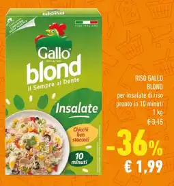 Conad RISO GALLO BLOND per insalate di riso pronto in 10 minuti offerta