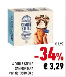 Conad 6 coni 5 stelle SAMMONTANA offerta