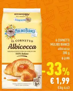 Conad 6 cornetti MULINO BIANCO albicocca offerta